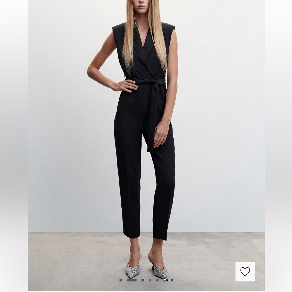MANGO Wrap Long Jumpsuit